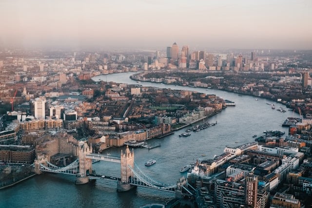 Aerial photo of London