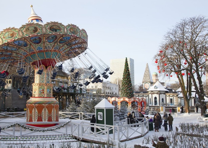 Tivoli Gardens in winter, Copenhagen